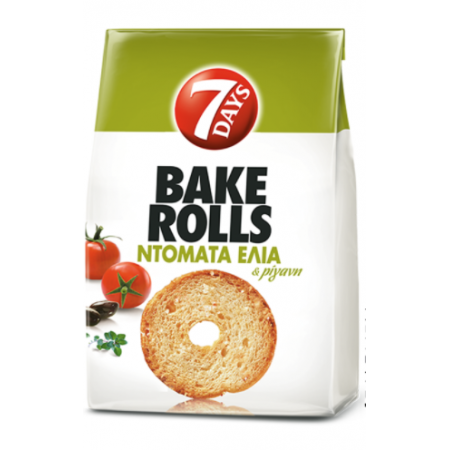 7 Days Bake Rolls Παξιμαδάκια Ντομάτα Ελιά 150gr