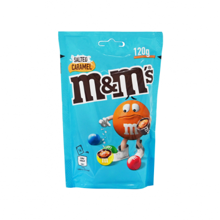 M&MS SALTED CARAMEL POUCH 120gr