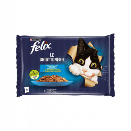 FELIX ΥΓΡΗ ΤΡΟΦΗ ΓΑΤΑΣ AGAIL ΣΟΛΟΜΟΣ-ΤΟΝΟΣ 4X85gr