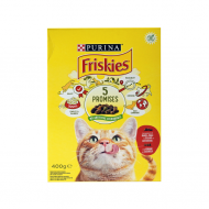 FRISKIES ΚΟΥΤΙ ΓΑΤΑ ΒΟΔΙΝΟ, ΚΟΤΟΠΟΥΛΟ, ΛΑΧΑΝΙΚΑ 400gr