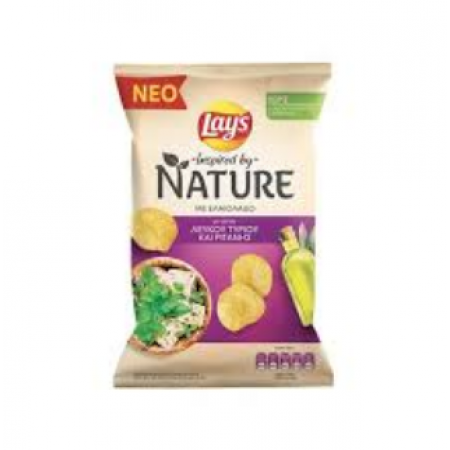 LAY'S NATURE ΛΕΥΚΟ ΤΥΡΙ & ΡΙΓΑΝΗ 100gr