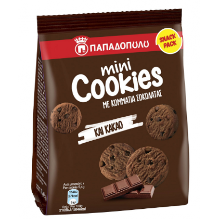 ΠΑΠ MINI COOKIES ΣΟΚΟΛΑΤΑ & KAKAO 70GR