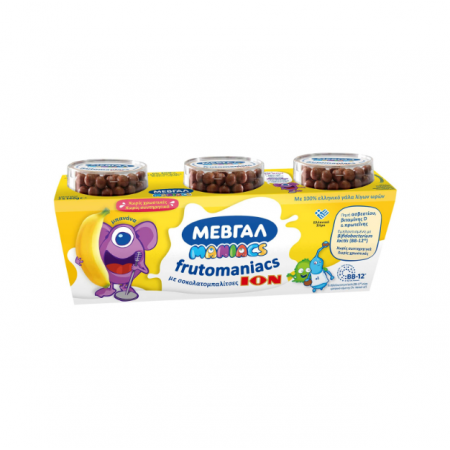 ΜΕΒΓΑΛ FRUTOMANIACS ΜΠΑΝΑΝΑ 3Χ140γρ