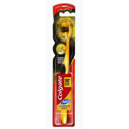 COLGATE ΟΔΟΝΤOΒΟΥΡΤΣΑ CHARCOAL GOLD 360o SOFT