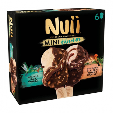 NUII MINI ITALIAN HAZELNUT & ALMOND JAVA VANILLA (6X55ml)