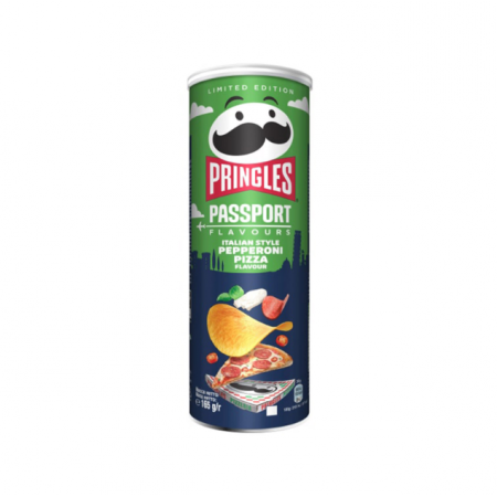PRINGLES PIZZA PEPERONI 165gr
