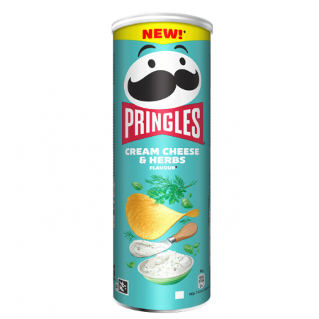PRINGLES CREAM CHEESE & HERBS 165gr