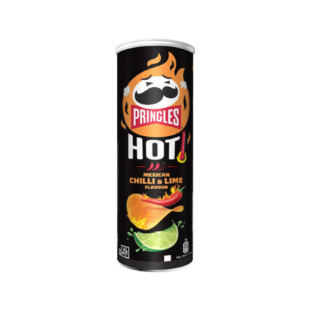 PRINGLES HOT MEXICAN CHILLI & LIME 160gr