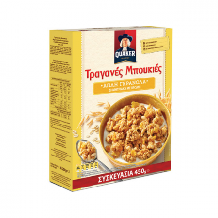 QUAKER ΤΡΑΓ.ΜΠ. ΑΠΛΗ ΓΚΡΑΝΟΛΑ 450g