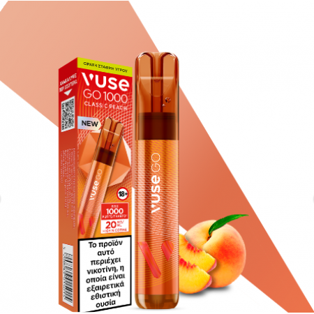 VUSE GO #1000 PEN CLASSIC PEACH 20MG