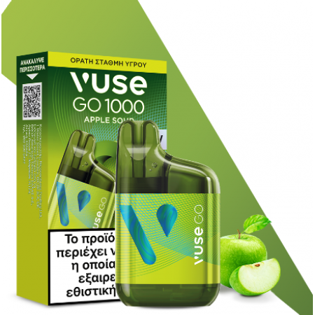 VUSE GO #1000 BOX APPLE SOUR 20MG