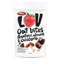 PELLITO LOV OAT STRAWBERRY ALMOND & CHOCOLATE BITES 70GR