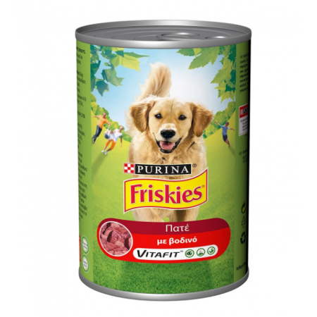 FRISKIES ΚΟΝΣΕΡΒΑ ΣΚΥΛΟΥ ΠΑΤΕ ΒΟΔΙΝΟ 400gr