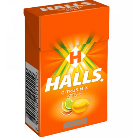 HALLS ΚΟΥΤΙ CITRUS MIX VITA C 28gr