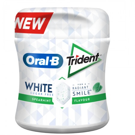 TRIDENT ORAL B WHITE ΔΥΟΣΜΟΣ ΜΠΟΥΚΑΛΙ 68GR