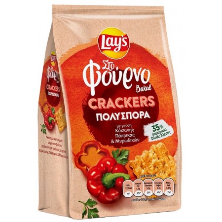 LAYS ΦΟΥΡΝΟΥ ΚΡΑΚΕΡ ΠΑΠΡΙΚΑ & ΜΥΡΩΔΙΚΑ 80ΓΡ