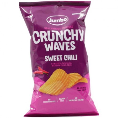 JUMBO CHIPS CRUNCHY WAVES SWEET CHILI 90gr