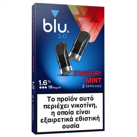 BLU 2.0 PODS STRAWBERRY MINT 1.6%