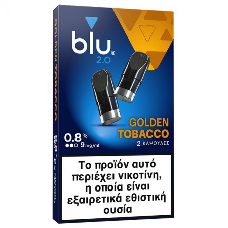 BLU 2.0 PODS GOLDEN TOBACCO 0.8%