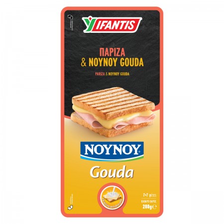 ΥΦΑΝΤΗΣ TOASTED ΠΑΡΙΖΑ+ΤΥΡΙ GOUDA 280gr