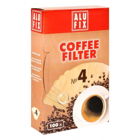 Alufix 100 Φίλτρα Καφέ No4 Χάρτινα