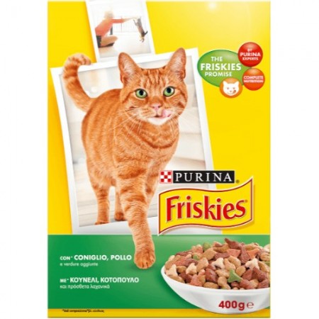 Friskies Ξηρά Τροφή Γάτας Κουνέλι Κοτόπουλο 400GR