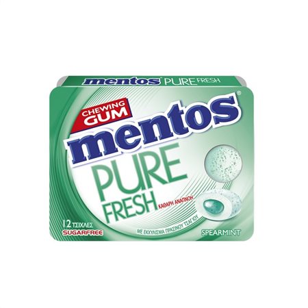 MENTOS PURE FRESH BLISTER SPEARMINT 18gr