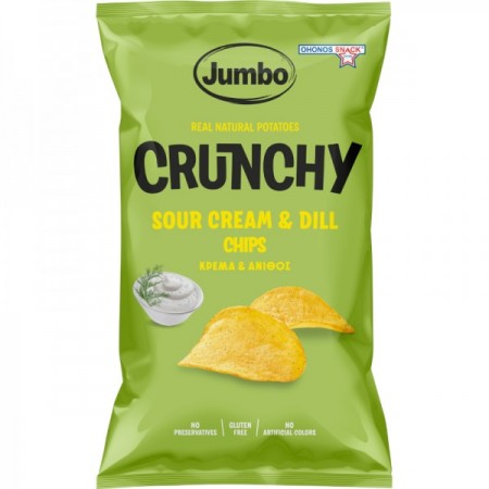 JUMBO CHIPS CRUNCHY SOUR CREAM & DILL 90gr