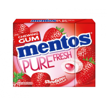 MENTOS PURE FRESH SLIM BOX STRAWBERRY 30GR