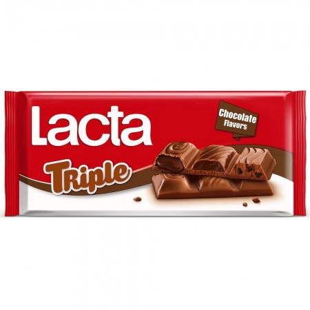 LACTA TRIPLE CHOCOLATE FLAVORS 90gr