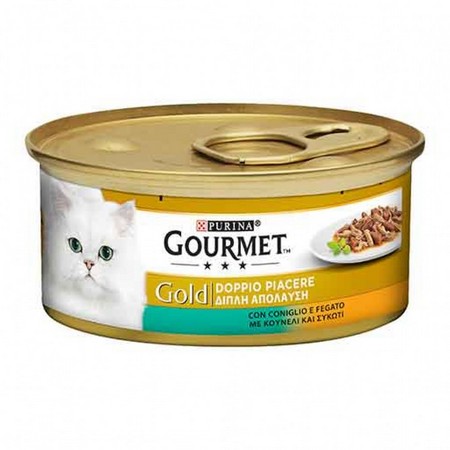 GOURMET ΚΟΝΣΕΡΒΑ ΓΑΤΑΣ GOLD ΚΟΥΝΕΛΙ ΣΥΚΩΤΙ 85gr