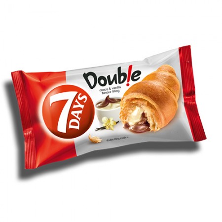 7DAYS DOUBLE ΚΡΟΥΑΣΑΝ COCOA-VANILLA 70gr