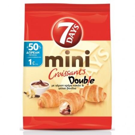 7DAYS MINI ΚΡΟΥΑΣΑΝ COCOA-VANILΙΑ 103gr