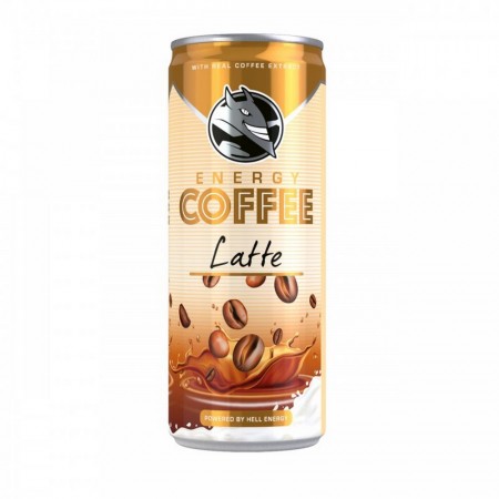 ENERGY DRINK HELL COFFEE LATTE 250ml