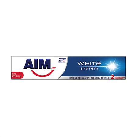 AIM ΟΔΟΝΤΟΚΡΕΜΑ WHITE SYSTEM 75ml