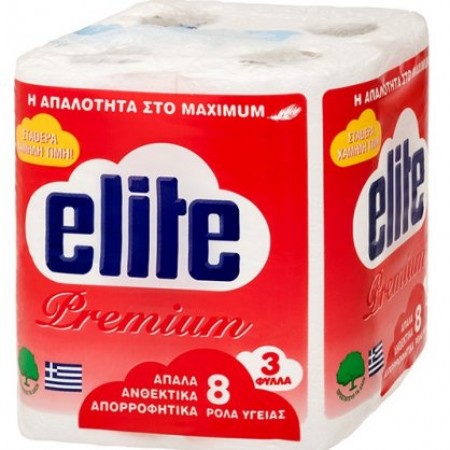 ΧΑΡΤΙ ΥΓΕΙΑΣ ELITE PREMIUM 8*75gr