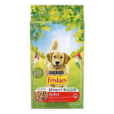 FRISKIES ΞΗΡΑ ΤΡΟΦΗ ΣΚΥΛΟΥ ACTIVE ΜΟΣΧΑΡΙ 1,5kg