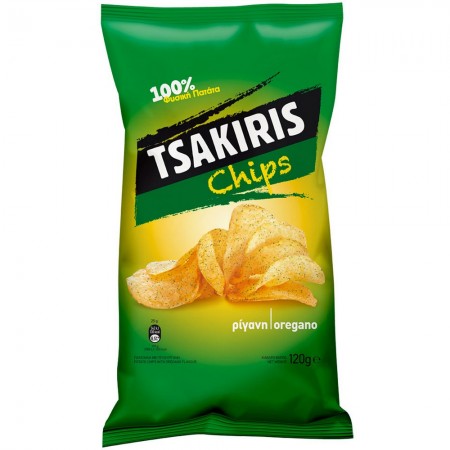 TSAKIRIS Chips με γεύση Ρίγανη 120gr