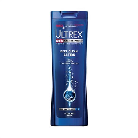 ULTREX MEN ΣΑΜΠΟΥΑΝ DEEP CLEAN 360ml ΚΑΝΟΝΙΚΑ