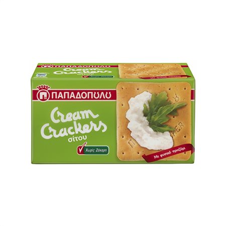 Παπαδοπούλου Cream Crackers Ω3 Χωρίς Ζάχαρη 165gr