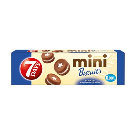 7 Days Μπισκότα Mini Με Βανίλια 100gr
