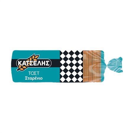 Κατσέλης Ψωμί Τοστ Σταρένιο 720gr