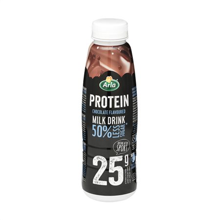 Arla Milk Protein Σοκολατα Με 50% Λιγότερη Ζάχαρη 479ml