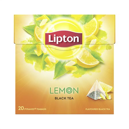 Lipton Μαύρο Τσάι Λεμόνι Πυραμίδα 20 Φακελάκια