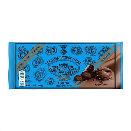 Παυλίδης Σοκολάτα Υγείας Με Κρέμα Κακάο 100gr