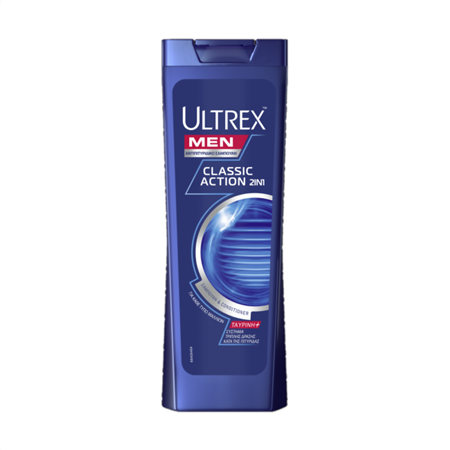 Ultrex Men Σαμπουάν Μαλλιών Classic 2In1 360ml