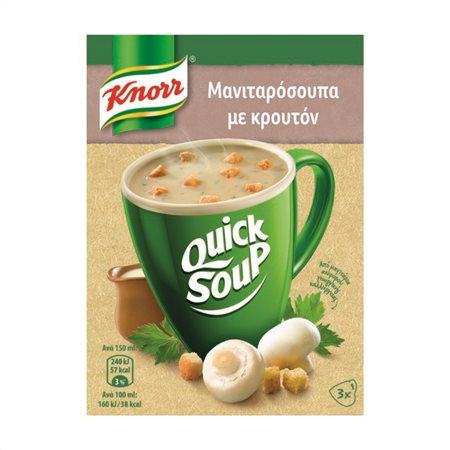 KNORR QUICΚ SOUP ΜΑΝΙΤΑΡΟΣΟΥΠΑ 15ΓΡ