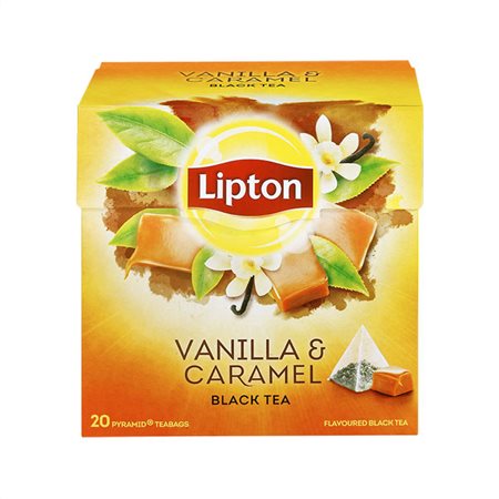 Lipton Τσάι Βανίλια Καραμέλα Πυραμίδα 20 Φακελάκια