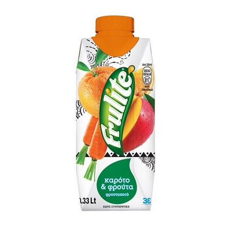 FRULITE ΚΑΡΟΤΟ-ΠΟΡΤΟΚΑΛΙ-ΜΑΝΓΚΟ 330ml