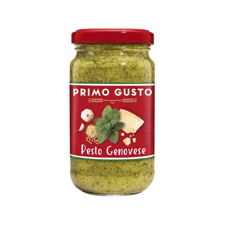 ΣΑΛΤΣΑ ΕΤΟΙΜΗ ΖΥΜΑΡΙΚΩΝ (190g) PESTO ΜΕ ΒΑΣΙΛΙΚΟ PRIMO GUSTO - ΧΩΡΙΣ ΓΛΟΥΤΕΝΗ